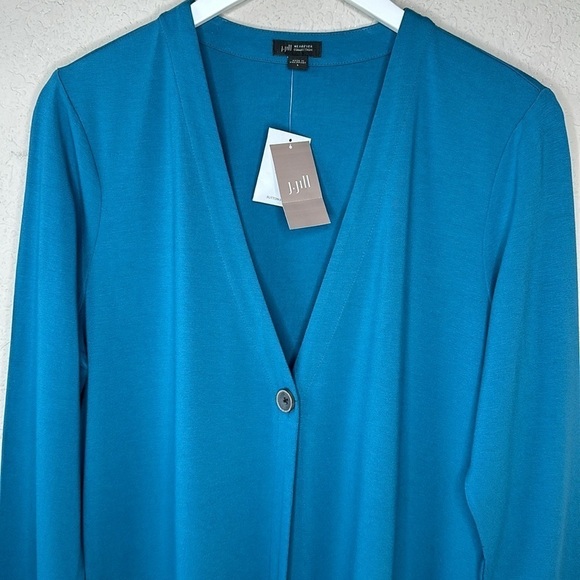 NWT J. Jill Wearever Collection One Button Cardigan Size Large - Picture 3 of 13